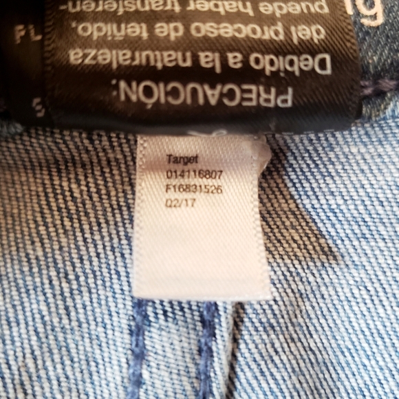 Mossimo Jegging Womens 14 Blue Two Tone Striped High Rise Denim Plus Size Jeans - Picture 10 of 10